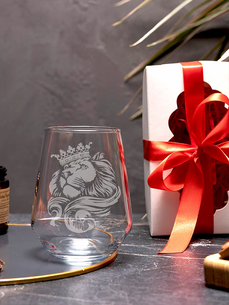 Бокал с гравировкой Лев — изображение 3