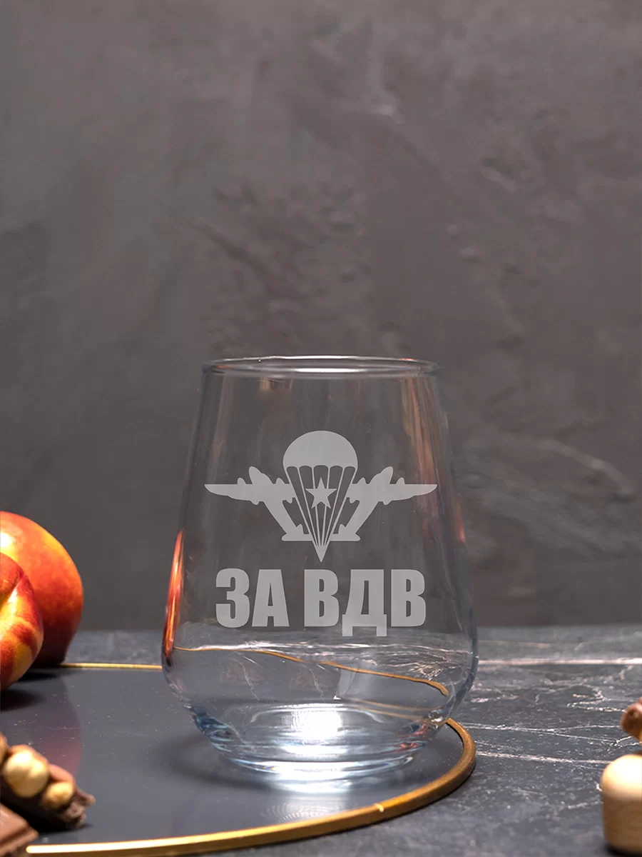 Бокал с гравировкой "За ВДВ Никто кроме нас" — изображение 3