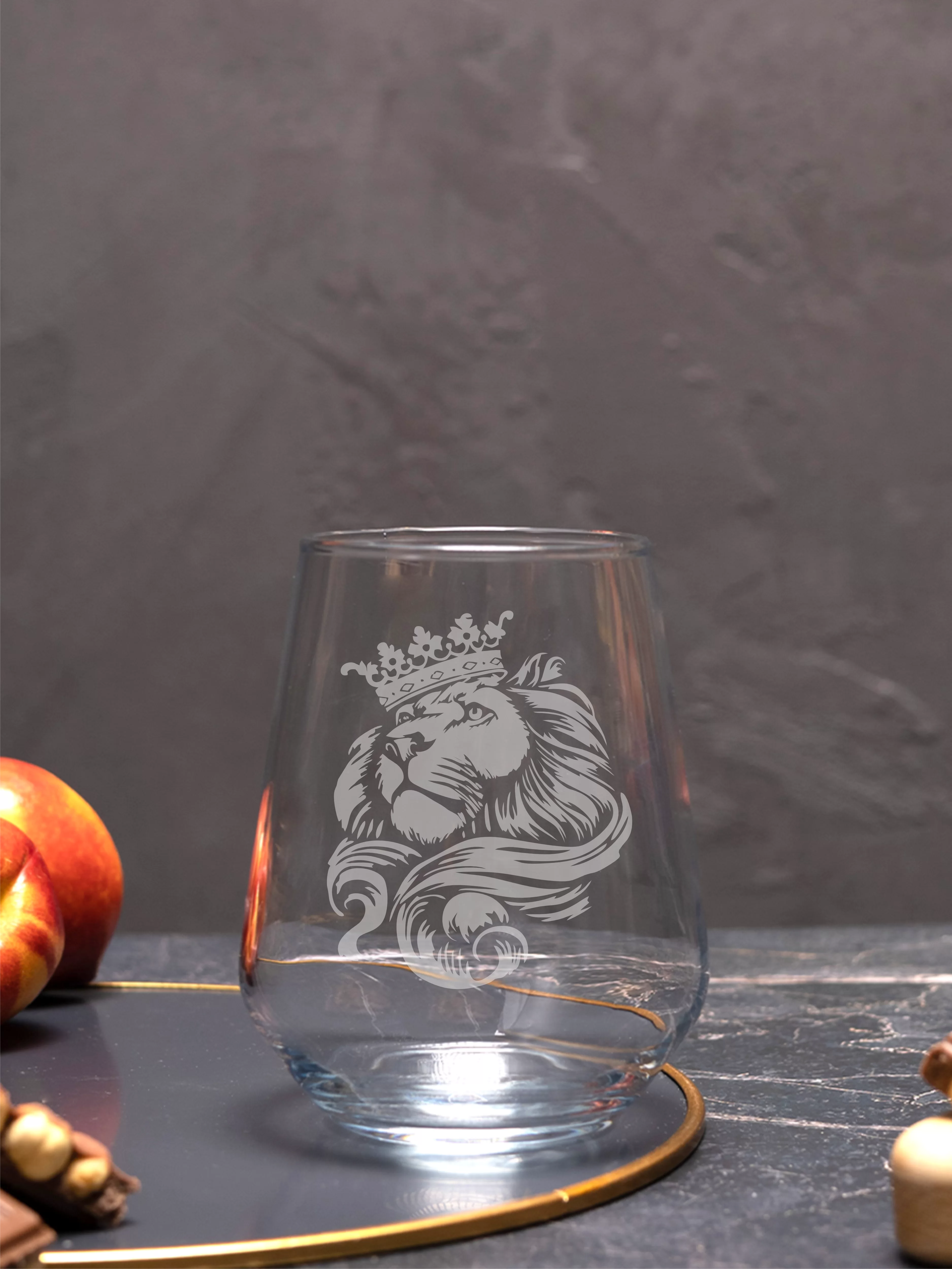 Бокал с гравировкой "Лев" — изображение 2