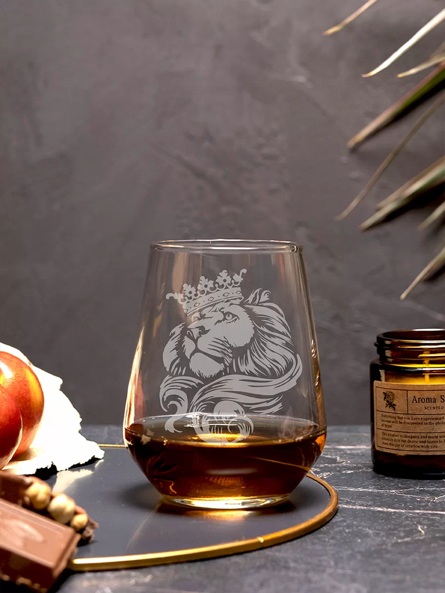 Бокал с гравировкой "Лев" — изображение 3