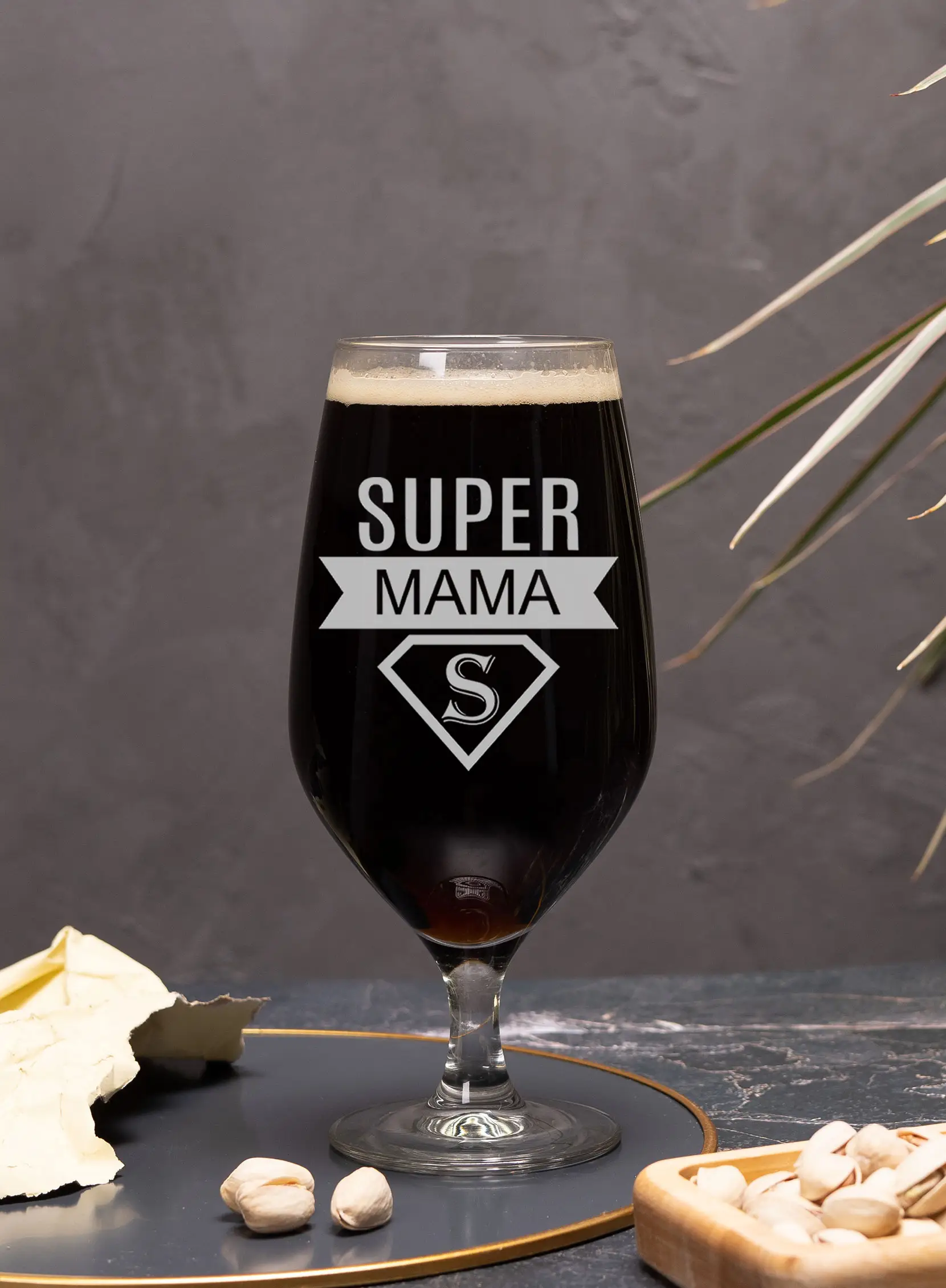 Бокал с гравировкой под пиво в подарок маме 2 Бокал с гравировкой под пиво в подарок маме — изображение 2