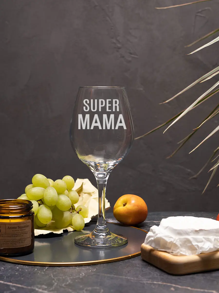 Бокалы с надписью Супер папа и мама — изображение 2