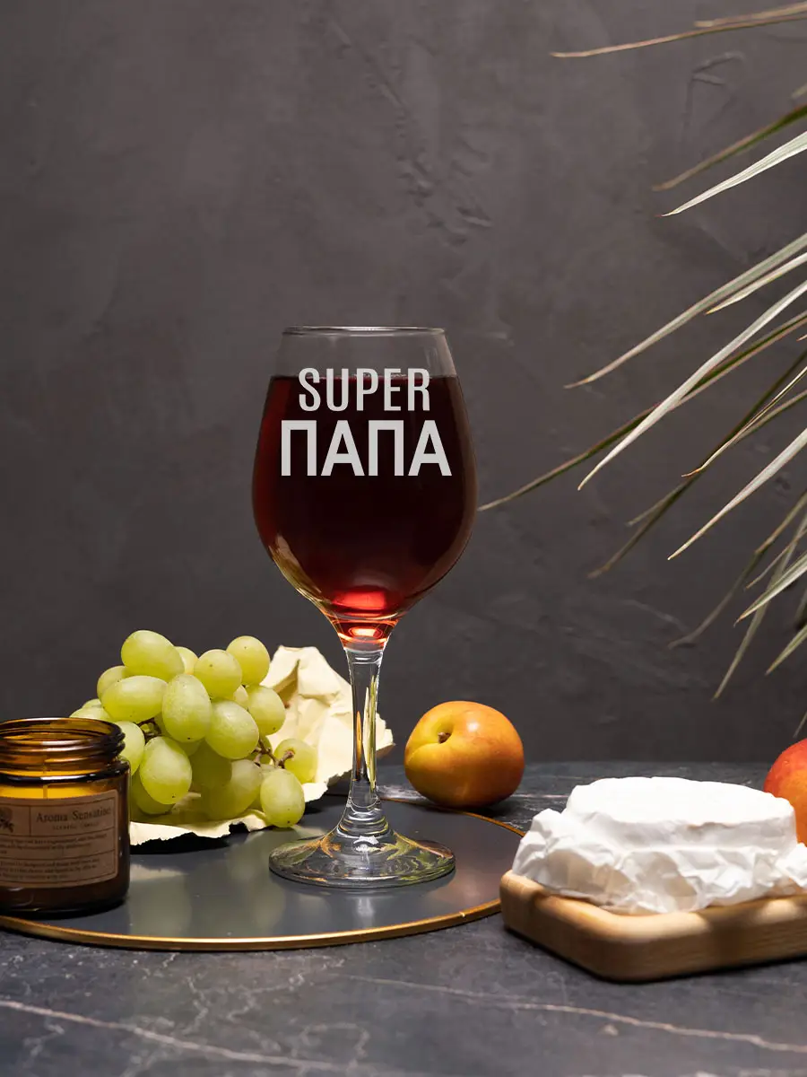 Бокалы с надписью Супер папа и мама — изображение 4