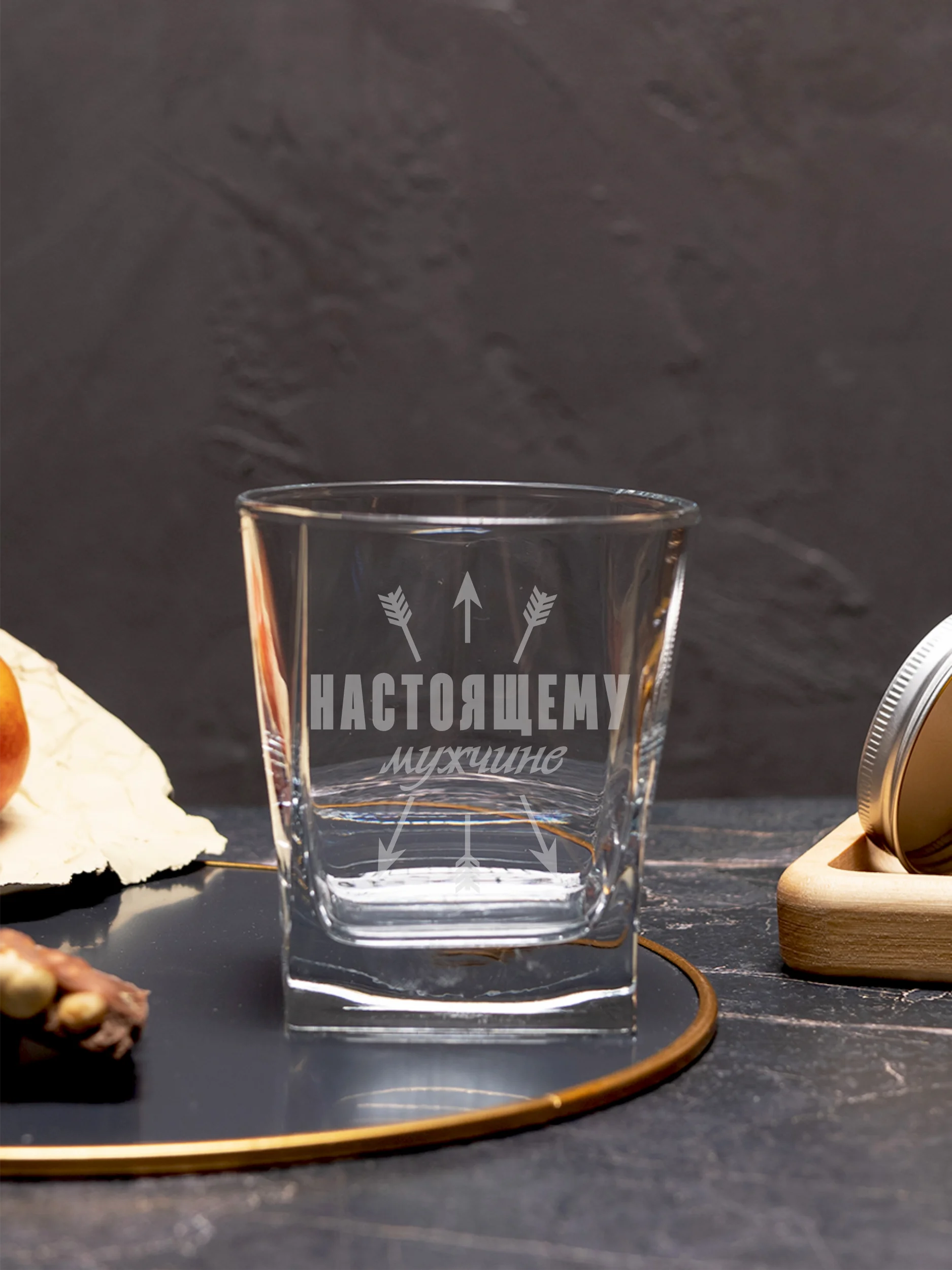 Бокал под виски с надписью Настоящему мужчине — изображение 5