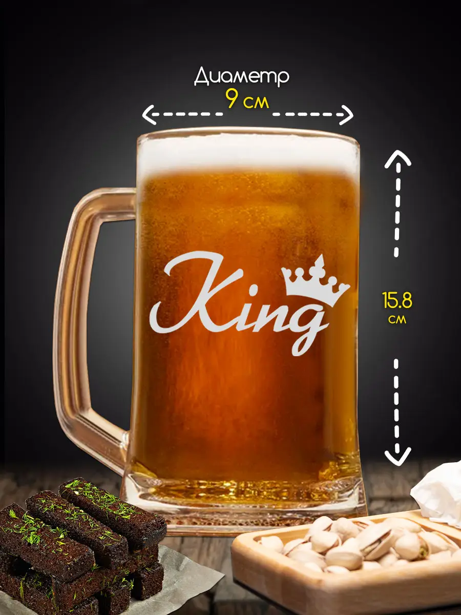 Кружка в подарок с надписью в подарок King — изображение 3