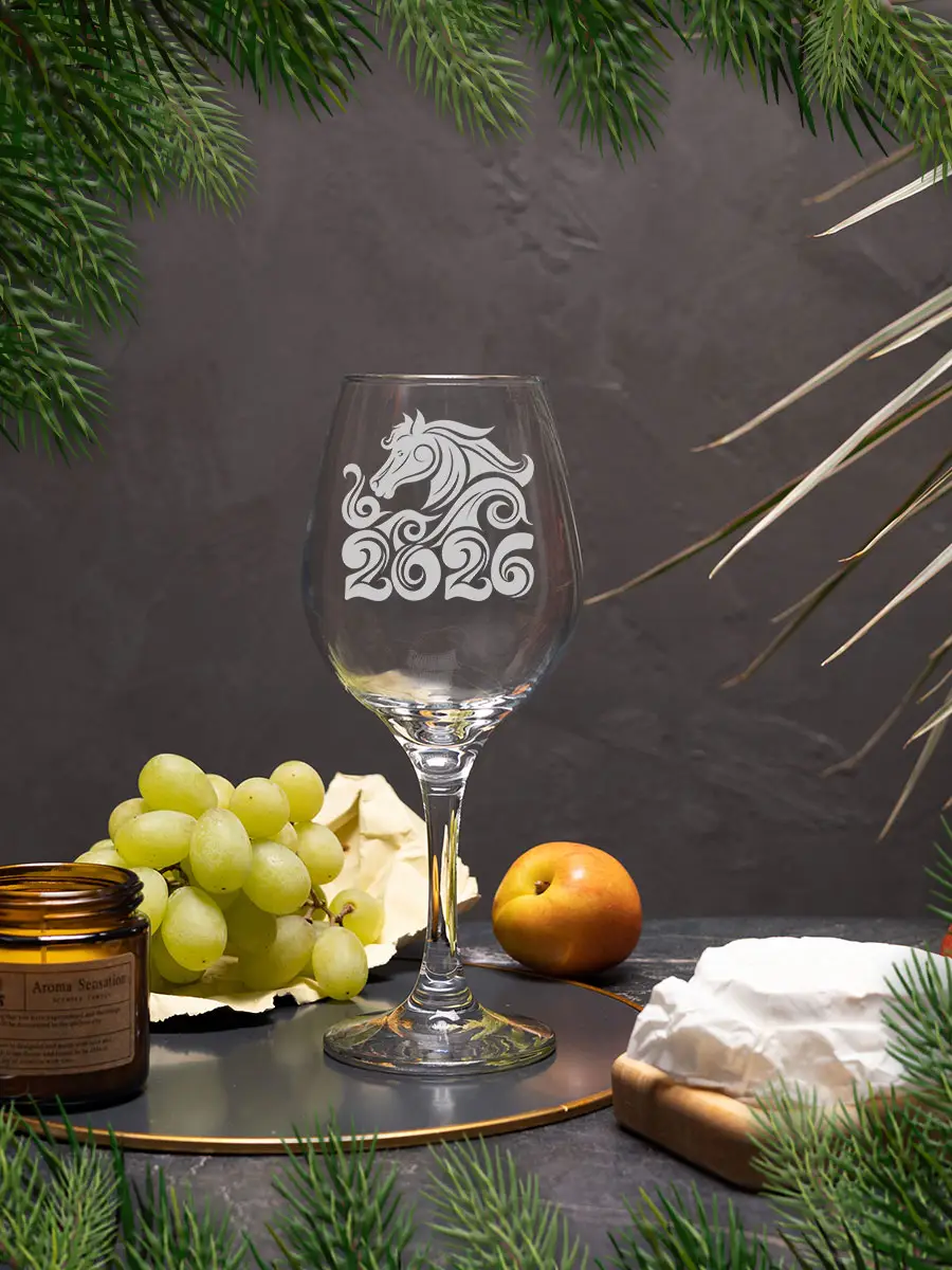 Бокалы с надписью под вино в подарок на новый год 4 Бокалы с надписью под вино в подарок на новый год — изображение 4