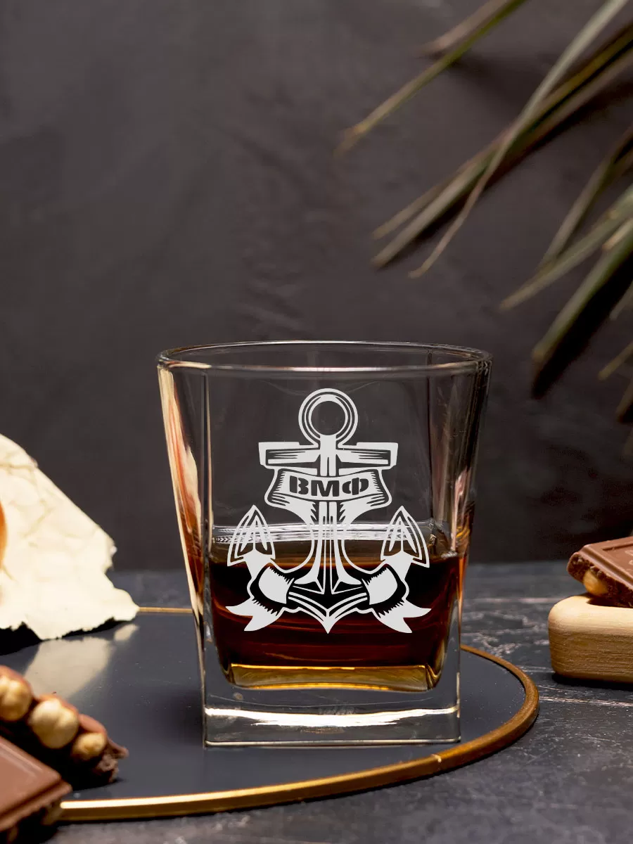 Бокал под виски с гравировкой За ВМФ — изображение 3