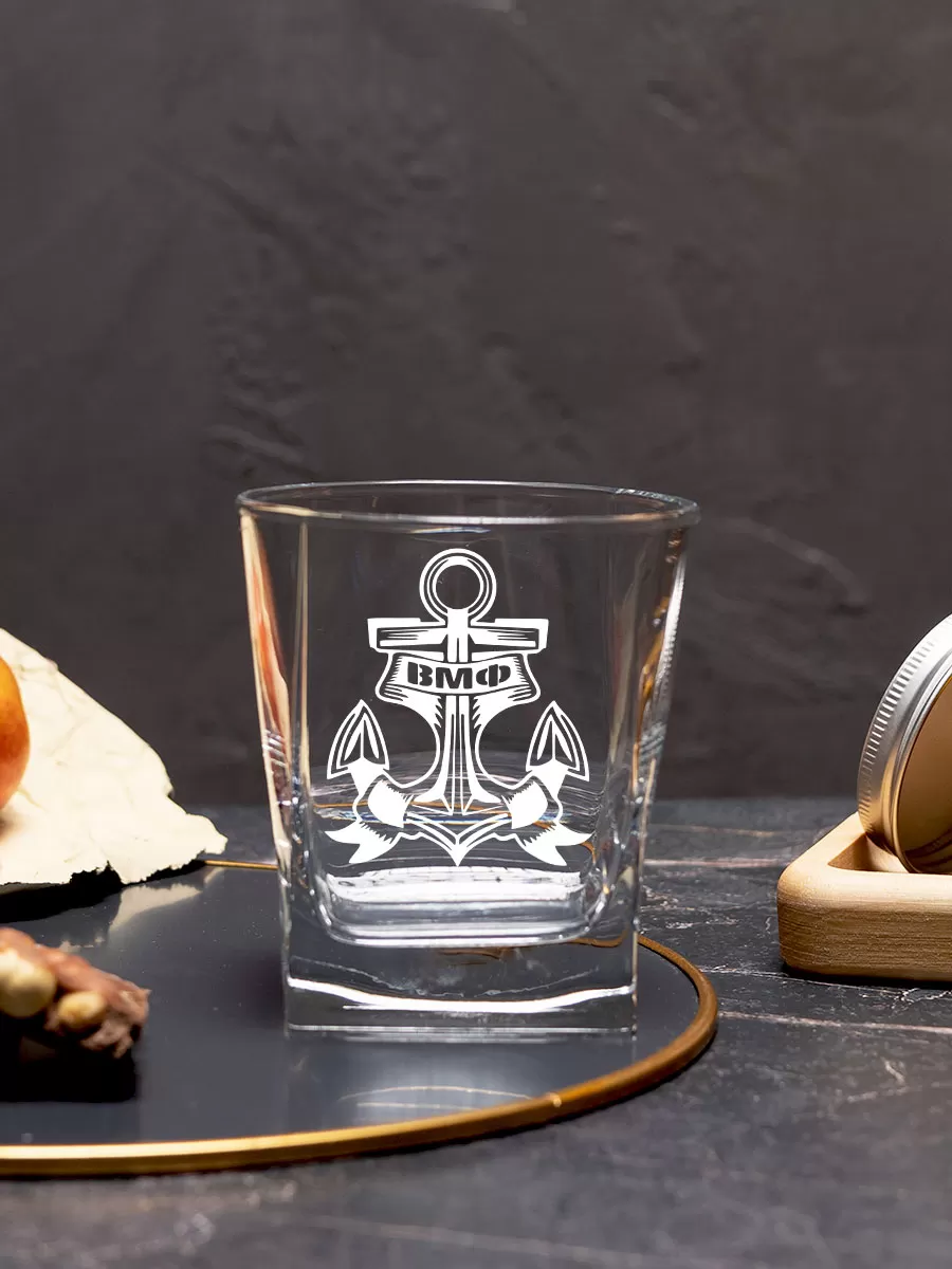 Бокал под виски с гравировкой За ВМФ — изображение 4