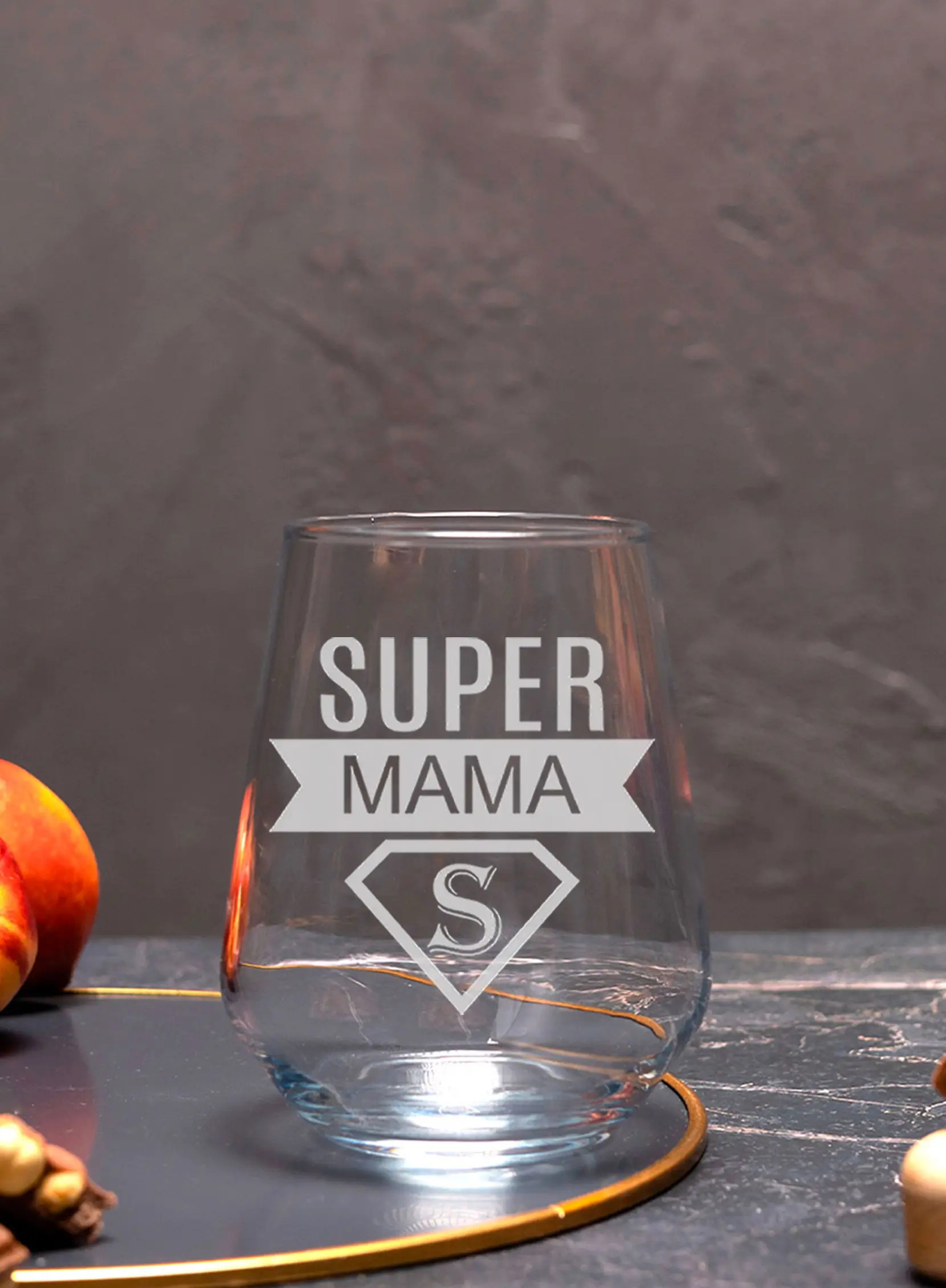 Бокал с гравировкой под виски в подарок маме — изображение 3