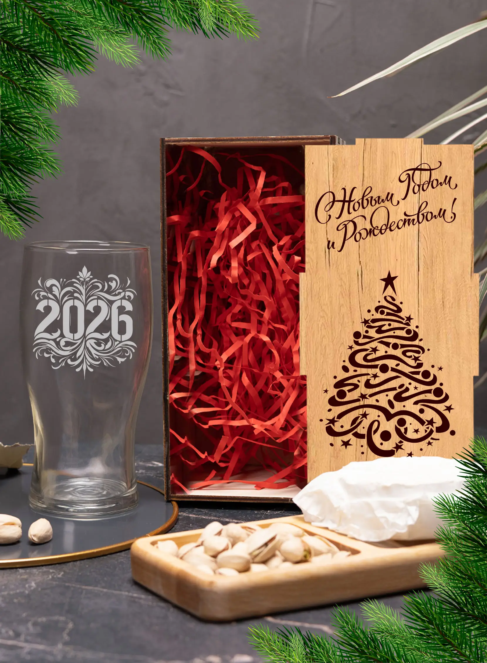 Бокал новогодний подарочный в подарок на новый год — изображение 3